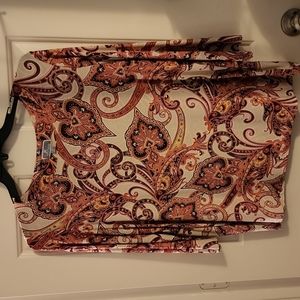 JM collection Woman paisley blouse-1X